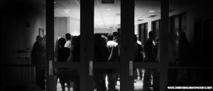 Photograph of a Crowd in a Lobby